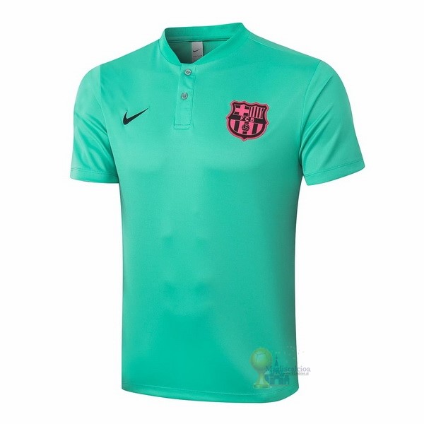 Calcio Maglie Polo Barcellona 2020 2021 Verde